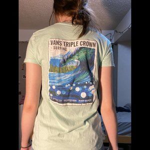 Mint Green Vans T-Shirt with Graphic